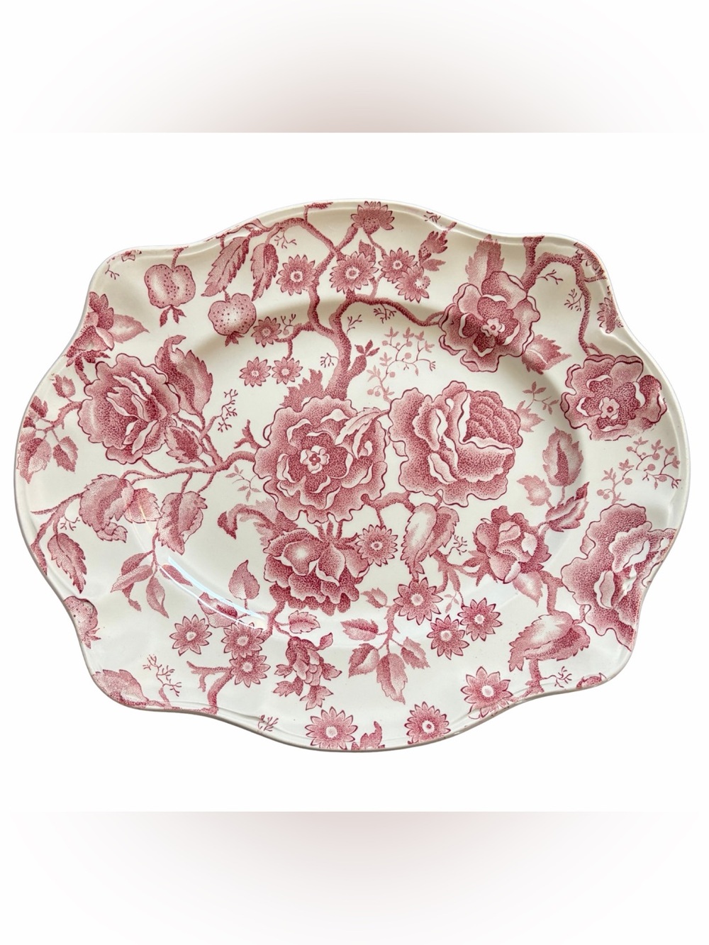 Johnson Brothers Vintage English Chippendale 12” Oval Earthenware Platter